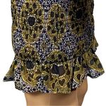 AREA STARS Aurora Smocked Mini Dress with puff sleeves and ruffles Medium EUC Black Photo 7