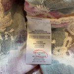 Democracy  3/4 Sleeve V-Notch Neck Scallop Edge Boho Top, Sz Petite M Photo 14