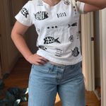 Vintage Cotton Fields by M. Mac fish painted T Photo 0