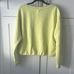 Universal Threads Bubble Hem Crewneck Light Bright Yellow Sweatshirt Photo 1