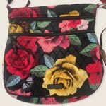 Vera Bradley Havana Rose Distressed Red Yellow Black Triple Zip Crossbody Bag Photo 1