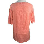 White Sierra ‎ Peach Lightweight Casual 100% Cotton Top Photo 2