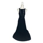 Robert Rodriguez Mermaid Gown Sleeveless V-Neck Detailed Back Women Black Size 4 Photo 1