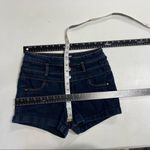 Refuge Women’s Denim Shorts Size 4 Faux front pockets dark wash Photo 6