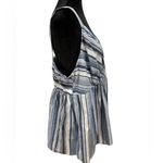 Motherhood Maternity Plus Size Blue White Cotton Striped Casual Cami Top Photo 2