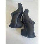 Clarks NEW  Genette Vista Shoes‎ Black Leather Buckle Bootie Zipper Size 9.5 Photo 4