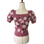 Willow & Wind Puffy Short Sleeve Sweater Pink Size XS Photo 6