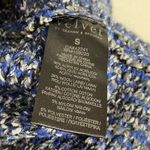Velvet by Graham & Spencer Blue & Black Fringe Cardigan Sweater Blue Photo 3