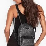 Victoria's Secret Victoria’s Secret Black Glitter Small City Backpack Photo 1