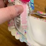 Victoria's Secret  Getaway Floral Halter‎ Bikini Top Ruffle Trim Lined Size 32DD Photo 4