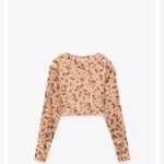 ZARA  Women Floral Print Crop Top Size Medium Photo 3