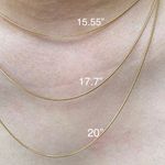 Thin Snake Chain Necklace Gold Snake Chain Necklace Photo 2