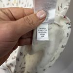 Old Navy  Floral Button Front Ribbed Tee White Ditsy Print Sz XL Photo 3