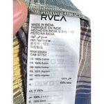 RVCA Shorts Blue Yellow Plaid Pockets Elastic Waist Drawstring Pull On Women XS Photo 6