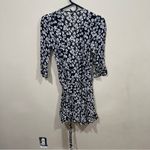 Reformation EUC  Zoe Dress Size Small Chest Black And White Floral WrapOver Photo 4