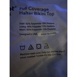 Brand New shapermint Essentials Women's M Full Coverage Bikini Top White Blue Size M Photo 7