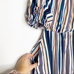 Peach Love California Peach Love Striped Off the Shoulder Dress Small Photo 5