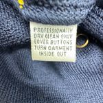 St. John Collection By Marie Gray Navy Yellow Knit Blazer Jacket Womens Size 2 Photo 8