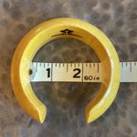 Mango  TREE Mustard Yellow Gold Light Wooden Boho Bangle Bracelet Photo 7