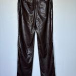 Jonathan Simkhai Amelia vegan leather pants in chocolate brown size US 4 S small Photo 7