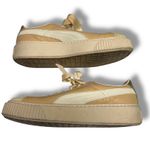 Puma  Basket Platform Birch Leather Suede Ribbon Lace Up Platform Shoes 9‎ Photo 2