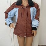 NILS Ski Jacket Size 2 brown and blue Photo 1