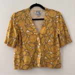 Anthropologie Tabitha Golden Plum Cardigan Sweater Size Extra Small XS V-Neck Photo 0