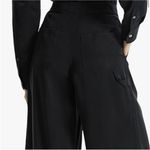 Theory NWT  Cargo Wide Leg Pant Black Fluid Lyocell Sz 10 $375‎ Photo 6