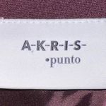 Akris Punto Pencil Skirt in Black Cherry (Purple) w/Vegan Leather Front Panel-4 Photo 8