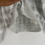 Evereve Gray Heathered Striped Relax Fit Dolman Long Sleeve Sweatshirt Size S Photo 5