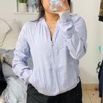 Garage Baby Blue Bomber Jacket Photo 0