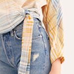 Free People  Maldives Stripe Wrap Top Misty Combo KnotTie coastal cowgirl Fall Photo 0