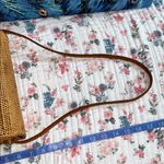 Vintage Tan Woven Shoulder Bag with Leather Strap Photo 9