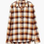Madewell  Flannel Side-Button Oversized Ex-Boyfriend Shirt in Bickett Plaid Photo 0