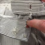 White House | Black Market Black and White striped dress shorts size 10 Photo 10
