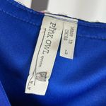 Pink Owl  Large Floral V Neck Open Back Mini Dress Flowy Watercolor Spring Summer Photo 5