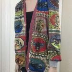 Reversible Colorful Fun Print Cardigan OS Size undefined Photo 0