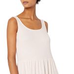 Daily Ritual Cozy Ribbed Tiered Tank Dress XS Pink Photo 4