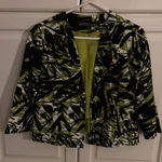 Kasper  Blazer Womens size 10p Linen blend tropic Career‎ Photo 0