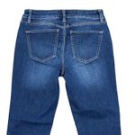 White House | Black Market Womens Denim Cropped Jeans Size 0 Raw Hem Zip Detail Photo 4