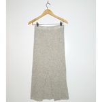 8 by YOOX Grey Wool Ribbed Midi Skirt Size XS Gray Photo 2