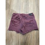 American Eagle  Shorts Womens‎ Size 14 Super Stretch Raw Hem Plum Purple Photo 1