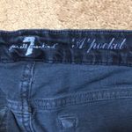 7 For All Mankind Women’s ‘A’ Pocket Dark Wash Flare Denim Jeans Photo 9