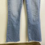 Mother The Hustler Ankle Fray Jeans Size 26 Limited Edition Blue Raw Hem Stretch Photo 4