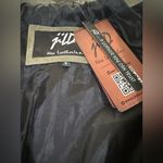 Jild Olive Green Leather Military Style Blazer Jacket Sz S NWT Photo 3