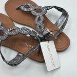 Gold Toe Womens Embellished Jewel Womens Ankle Strap Sandals Sz 7 NWT Photo 4