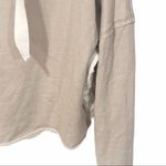 Betsey Johnson  Size XL Raw Edge Cropped‎ Hooded Sweatshirt Photo 2