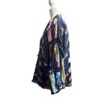 NATIVEWEAR DESIGNS Oversized Bohemian Lagenlook Applique Patchwork Jacket Blue Size M Photo 3