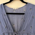 LA Hearts L.A Hearts Blue Floral Women's Tie Top Sz Small Photo 2