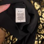 ALC Frank SET Like new ALC silk gold metallic animal print twist top and baxter skirt Photo 14